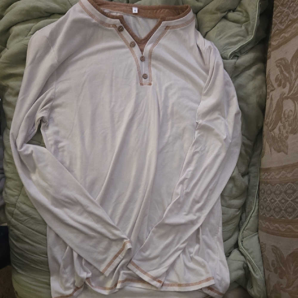 Men's Half Button Down Lightweight Casual Shirt Small